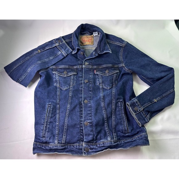 Levi's Other - Levi's Men's Trucker Jacket Size M Blue Denim Colusa Wash Stretch Classic Casual